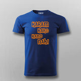 Karam Karo Kand Nahi Hindi Meme T-shirt For Men Online Teez