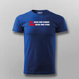 No Hugs and Kisses, Only Bugs and Fixes Funny Programmer T- Shirt For Men India