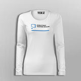 Mobile Tablet Front End Developer Women’s Profession Fullsleeve T-Shirt India