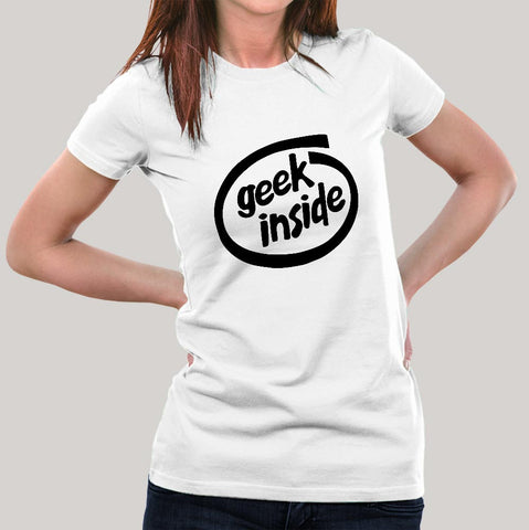 intel inside geek inside t-shirt