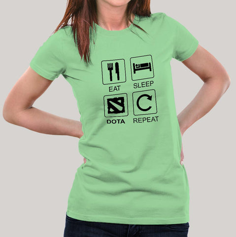 Eat Sleep Dota Repeat Women's T-shirt