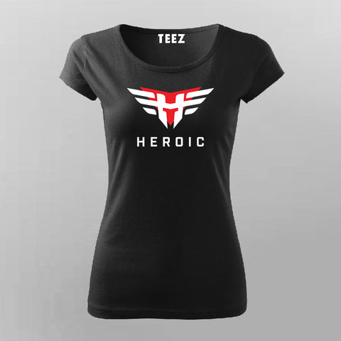 Heroic Gaming Logo T-Shirt For Women Online India