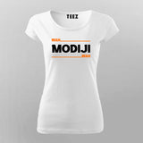 Wah Modiji Wah Hindi Meme T-shirt For Women