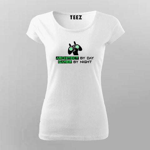 Architect By Day Gamer By Night T-Shirt For Women Online