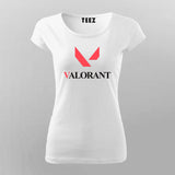 Valorant Round Neck  T-Shirt For Women India