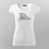 Programmer - Code Dark Mode- Coffee T-Shirt For Women India