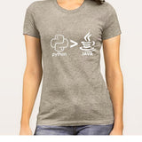 Python Greater Than java Women's T-shirt
