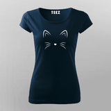 Cute Cat Face Meow T-Shirt for Cat Lovers
