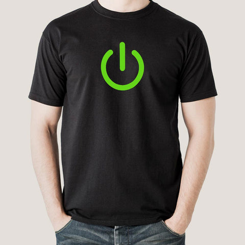 Power Button Icon Tee - Power Up Your Wardrobe Today