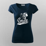 Smile Camera: Chic Women's Photography Shirt