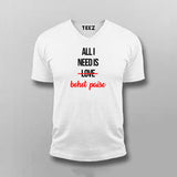 ALL I NEED IS BOHOT PAISA Hindi Funny T-shirt For Men