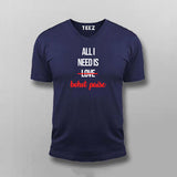 ALL I NEED IS BOHOT PAISA Hindi Funny T-shirt For Men