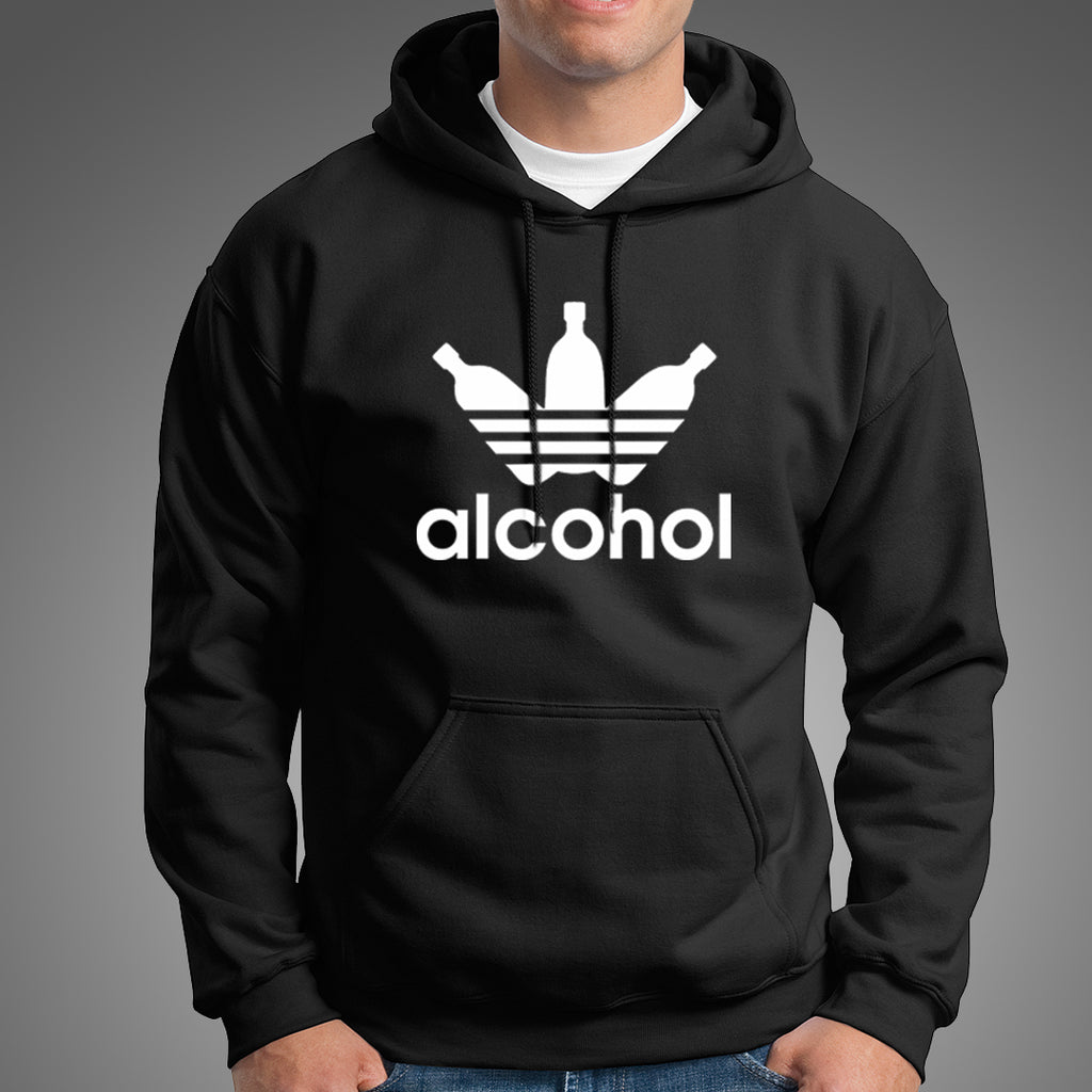 Adidas Parody Funny Alcohol Hoodies For Men