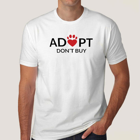 Adopt Love, Don't Buy Men's T-shirt