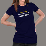 I Write Code Therefore I Am An Algorithm Inventor Funny Programmer Women's T-Shirt India