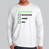 Developer – Admin – Dba All In One Package T-Shirt For Men