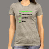 Developer – Admin – Dba All In One Package T-Shirt For Women