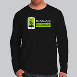 Android Mobile App Developer Men’s Profession Full Sleeve T-Shirt India