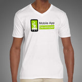 Android Mobile App Developer Men’s V Neck T-Shirt India