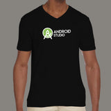 Android Studio V-Neck T-Shirt For Men India