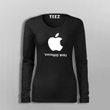 Apple Think Different Fullsleeve T-Shirt For Women Online