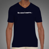 As A User I Want This Agile Men's Tee