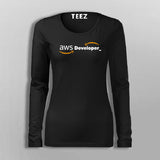 Aws Developer Fullsleeve T-Shirt For Women Online