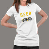 Brew Enjoy Empty Repeat Funny Beer T-Shirt For Women India