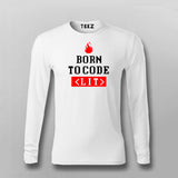 Born To Code <LIT> Programmer T-shirt For Men