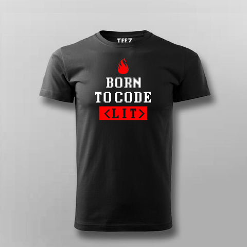 Born To Code <LIT> Programmer T-shirt For Men