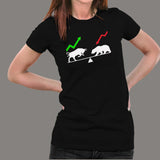 Bear And Bull Market T-Shirt For Women Online