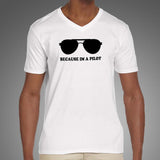 Funny Aviation V Neck T-Shirt For Men Online India