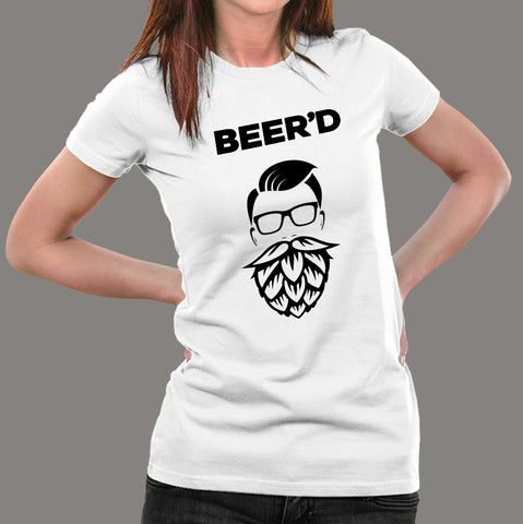 Beer'd Women Beer Lovers T-Shirt Online India
