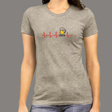 Beer Heartbeat T-Shirt For Women