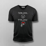 Before Coffee After Coffee Meme T-Shirt For Men