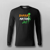 Bharat Mata Ki Jai Fullsleeve T-Shirt For Men Online
