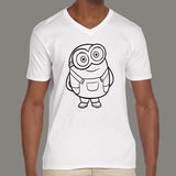 Bob The Minion Men's V Neck T-Shirt online india