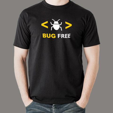 Bug Free Funny Programmer T-Shirt For Men Online India