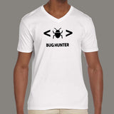 Bug Hunter Software Test Engineer V Neck T-Shirt For Men India