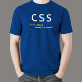 CSS Is Awesome Funny Geek Developer T-Shirt For Men India