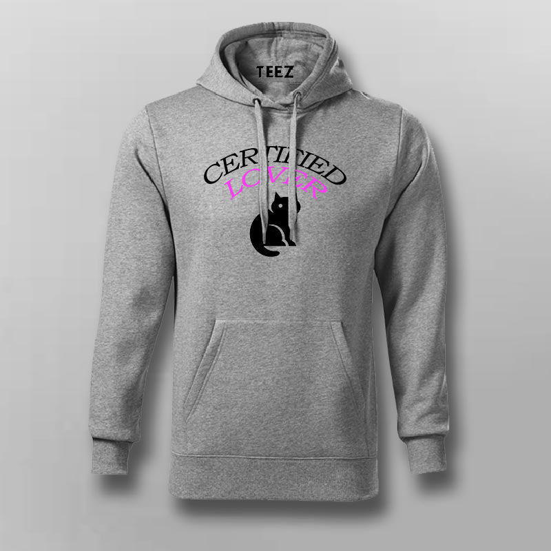 Certified CAT Lover Hoodies For Men TEEZ.in