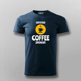 Certified Coffee Drinker Funny Coffee Lover T-Shirt For Men