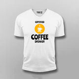 Coffee Drinker V Neck T-Shirt Online India