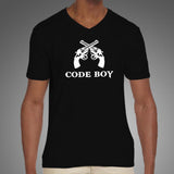 Code Boy Men’s Programming V Neck T-Shirt Online