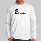 Code Monkey Full Sleeve T-Shirt For Men Online India