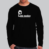 Code Monkey Full Sleeve T-Shirt For Men India