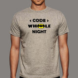 Code Whole Night Men's T-Shirt - Programmer's Midnight Oil