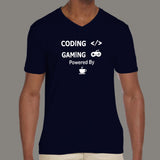 Coffee-Fueled Coding & Gaming T-Shirt - Power Up