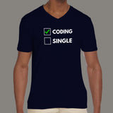 Single & Ready to Mingle with Code Pun T-Shirt - Shop Now