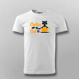 Coffee And Cat T-Shirt For Men